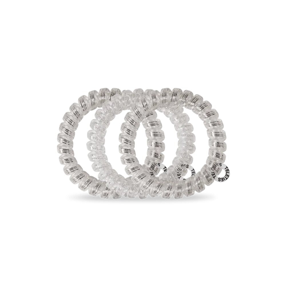 Teleties Silver Slay Large Hair Ties