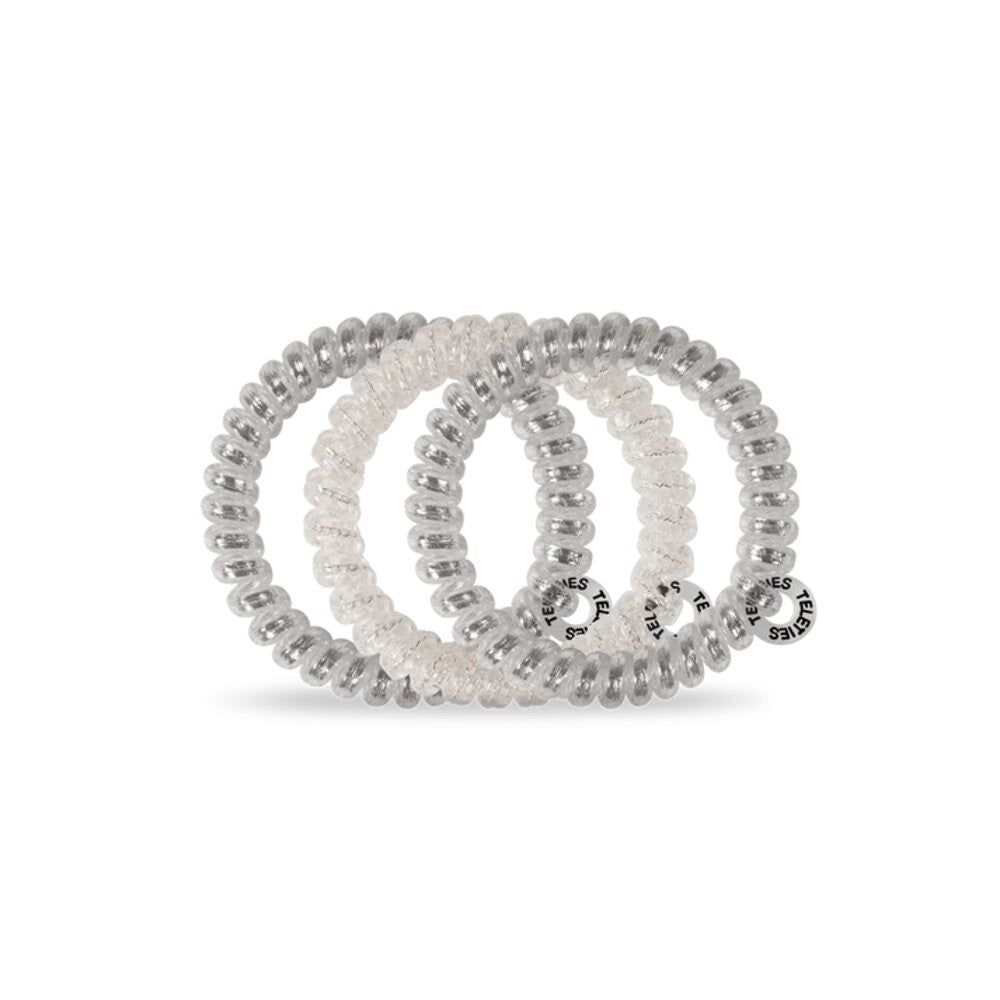 Teleties Silver Slay Small Hair Ties