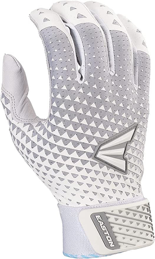 Easton Ghost NX Fastpitch Batting Glove-White/Silver