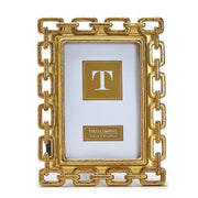 Two's Company Gold Chain Photo Frame - 4x6