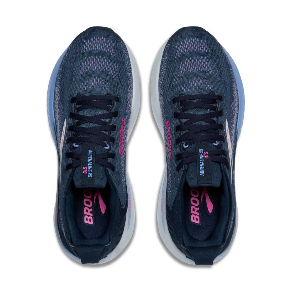 Brooks Women's Adrenaline GTS 25 Running Shoe - Spellbound/Blazing Bell/Pink