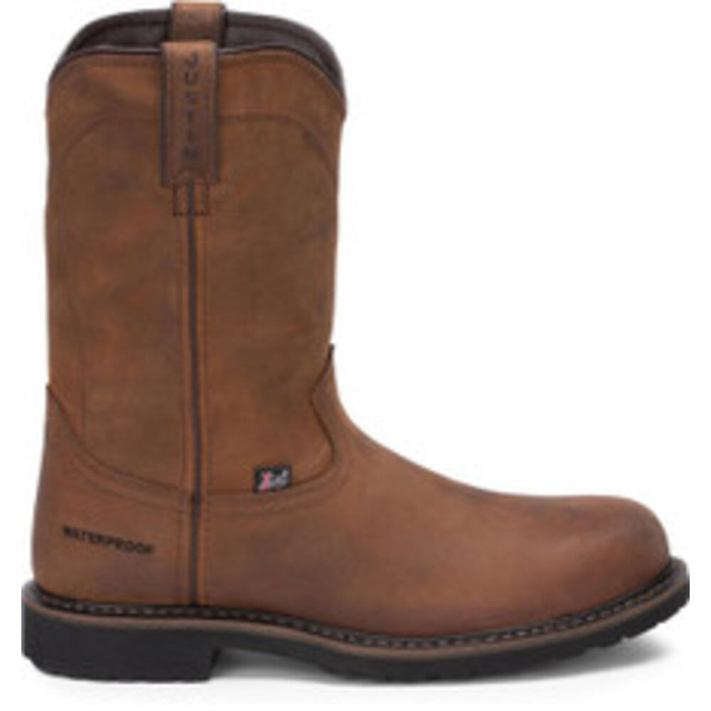 Justin Boots Drywall Pull On Steel Toe Boot