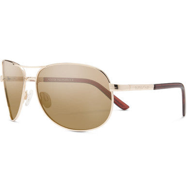 Suncloud Aviator Sunglasses - Gold with Polarized Brown Lens