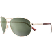 Suncloud Aviator Sunglasses - Gold with Polarized Gray Green