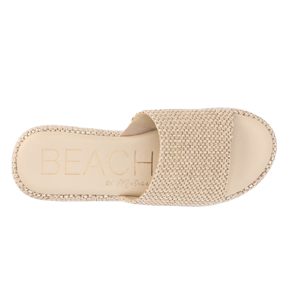 Beach by Matisse Pismo Platform Slide Sandal - Tan Multi