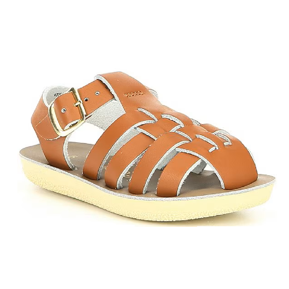 Sun‑San Sailor Infant Leather Sandals - Tan