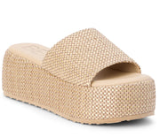 Beach by Matisse Pismo Platform Slide Sandal - Tan Multi