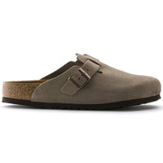 Birkenstock Boston Soft Footbed Taupe Suede Leather