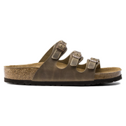 Birkenstock Florida Soft Footbed Oiled Leather Tobacco Brown Sandals