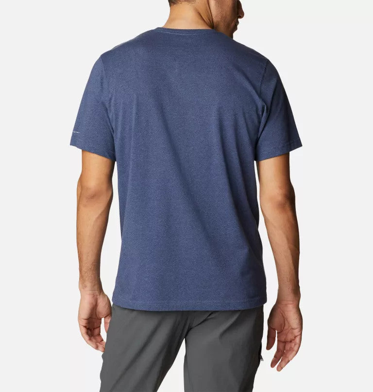 Columbia Men's Thistledown Hills Short Sleeve Shirt-Dark Mountain Heather