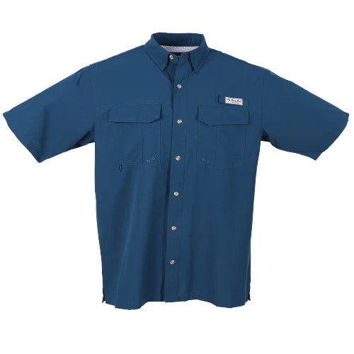 Bimini Bay Flats V Men's Short Sleeve Featuring Bloodguard Plus - Teal