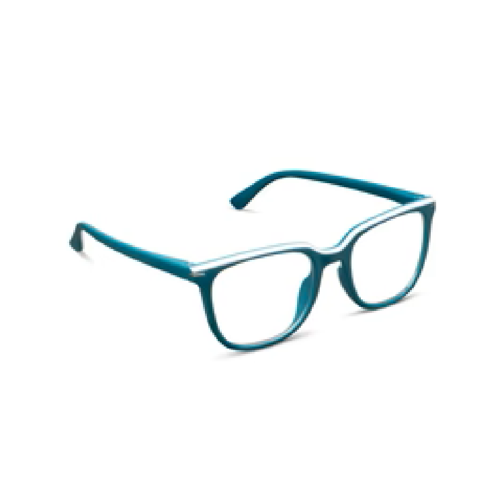 Peepers Lucky Stars Rectangular Blue‑Light Reading Glasses - Purple Botanico
