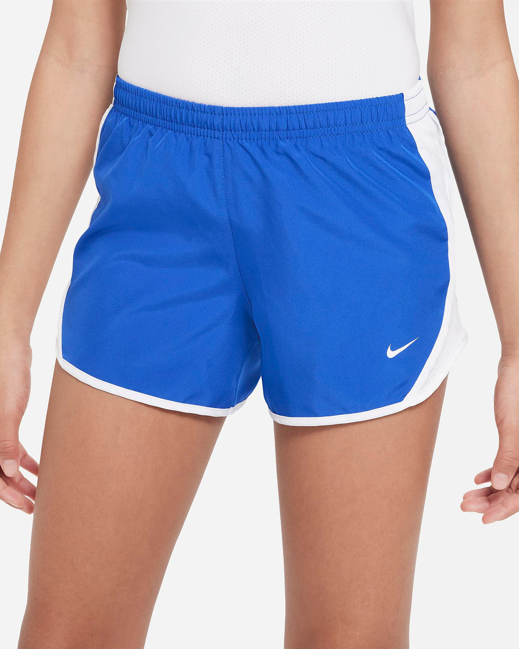 Nike Tempo Girls' Dri-FIT Running Shorts - Royal/White