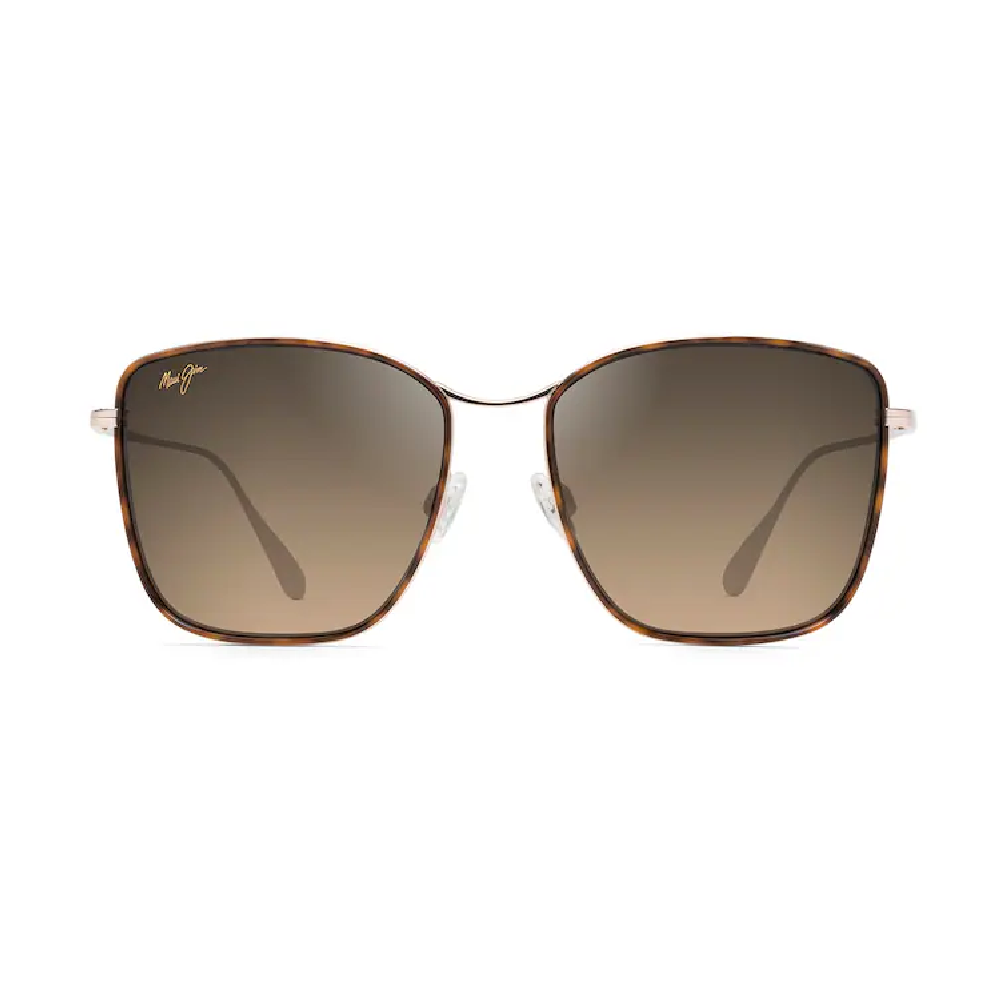 Maui Jim Tiger Lily Polarized Fashion Sunglasses – Dark Tortoise/Gold