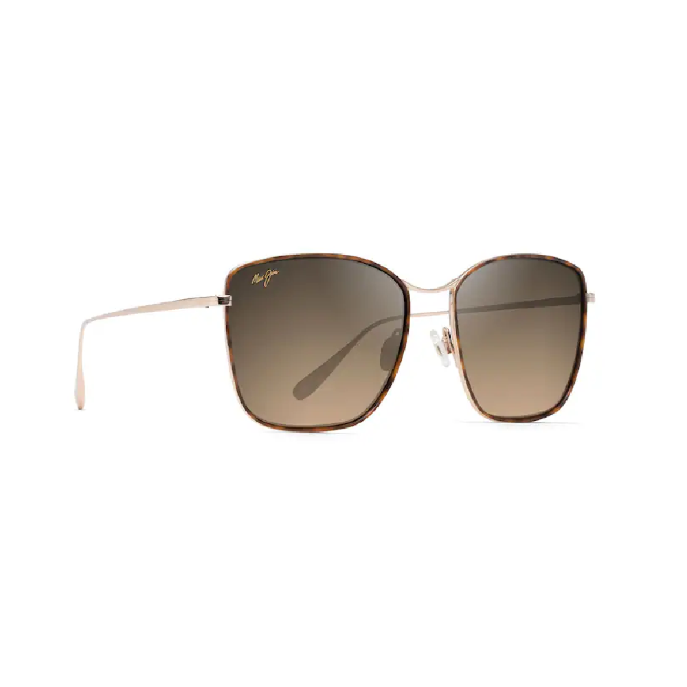 Maui Jim Tiger Lily Polarized Fashion Sunglasses – Dark Tortoise/Gold