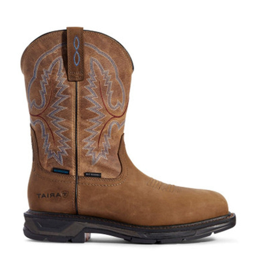 Ariat Men's WorkHog XT Waterproof Carbon Toe Work Boot - Distressed Brown