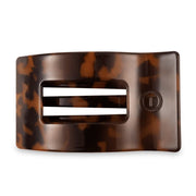 Teleties Tortoise Large Flat Rectangle Hair Clip