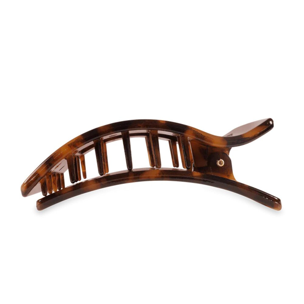 Teleties Tortoise Large Flat Rectangle Hair Clip
