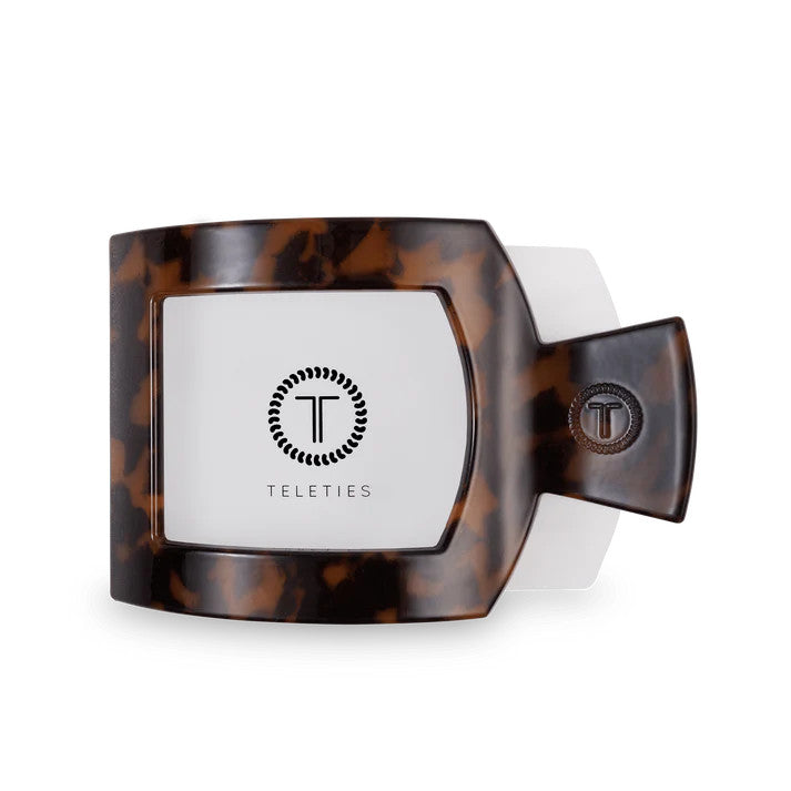 Teleties Tortoise Large Flat Square Hair Clip