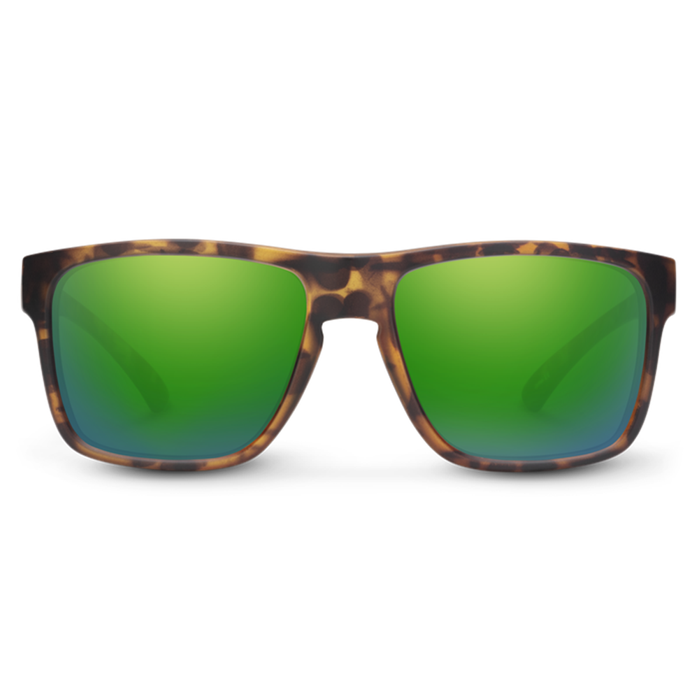 Suncloud Rambler Matte Tortoise with Polarized Green Mirror