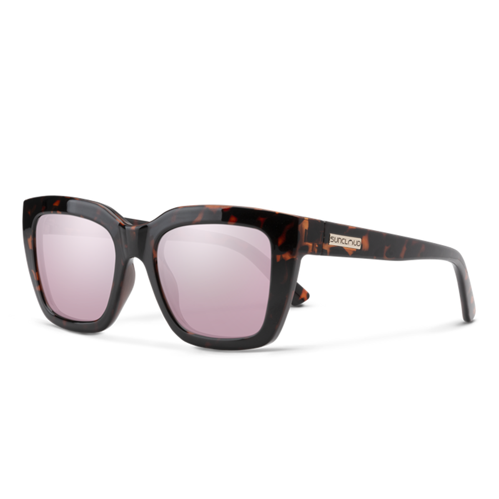 Suncloud Marion Polarized Sunglasses - Tortoise/Pink Gold Mirror