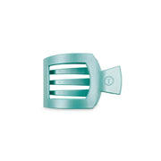 Teleties Totally Turquoise Small Flat Square Hair Clip