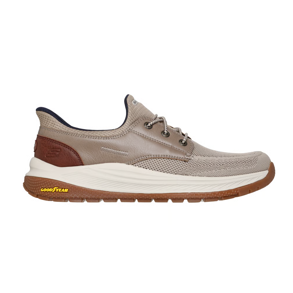 Skechers Meroe Aldean Men’s Casual Slip-On Comfort Shoes - Taupe