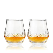 Viski Admiral Crystal Heavyweight Bourbon Glasses - Set of 2
