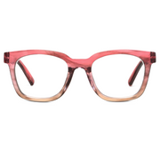 Peepers To the Max Blue Light Reading Glasses — Rose Ombre Horn