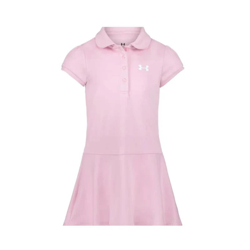 Under Armour Girls Polo Dress - Pink Dawn