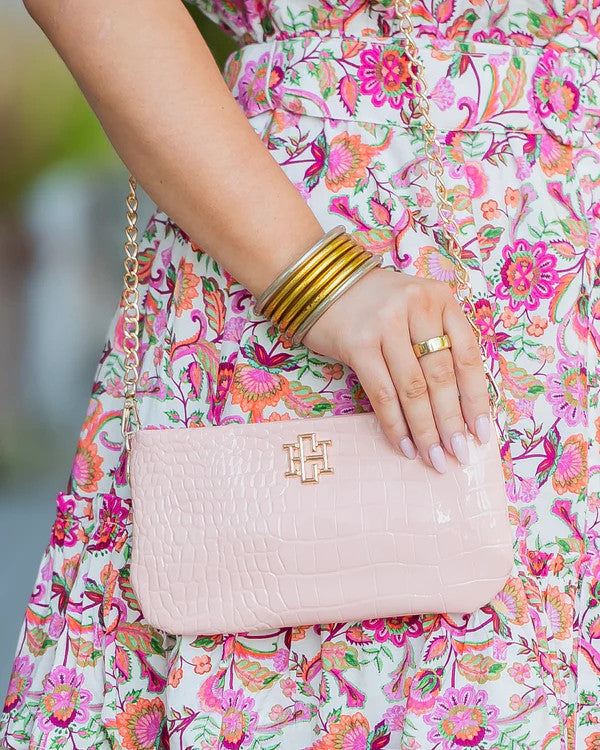 Caroline Hill Livi Crossbody - Blush Patent