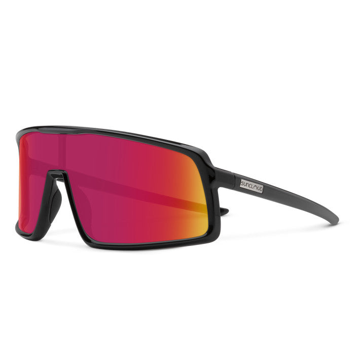 Suncloud Upshot Polarized Sunglasses – Black/Polarized Red Mirror Lens