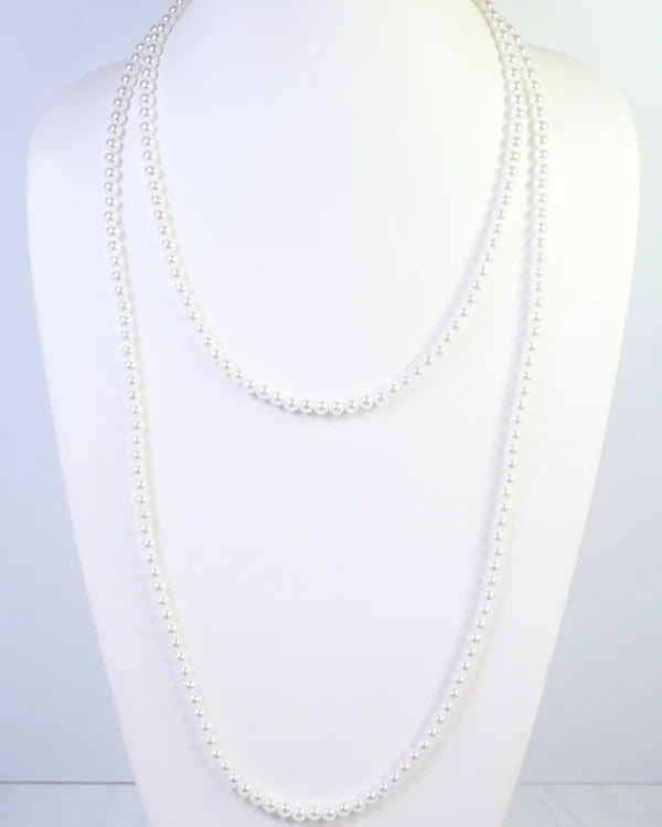 Caroline Hill Hattiesburg Multi Strand Pearl Necklace - Cream