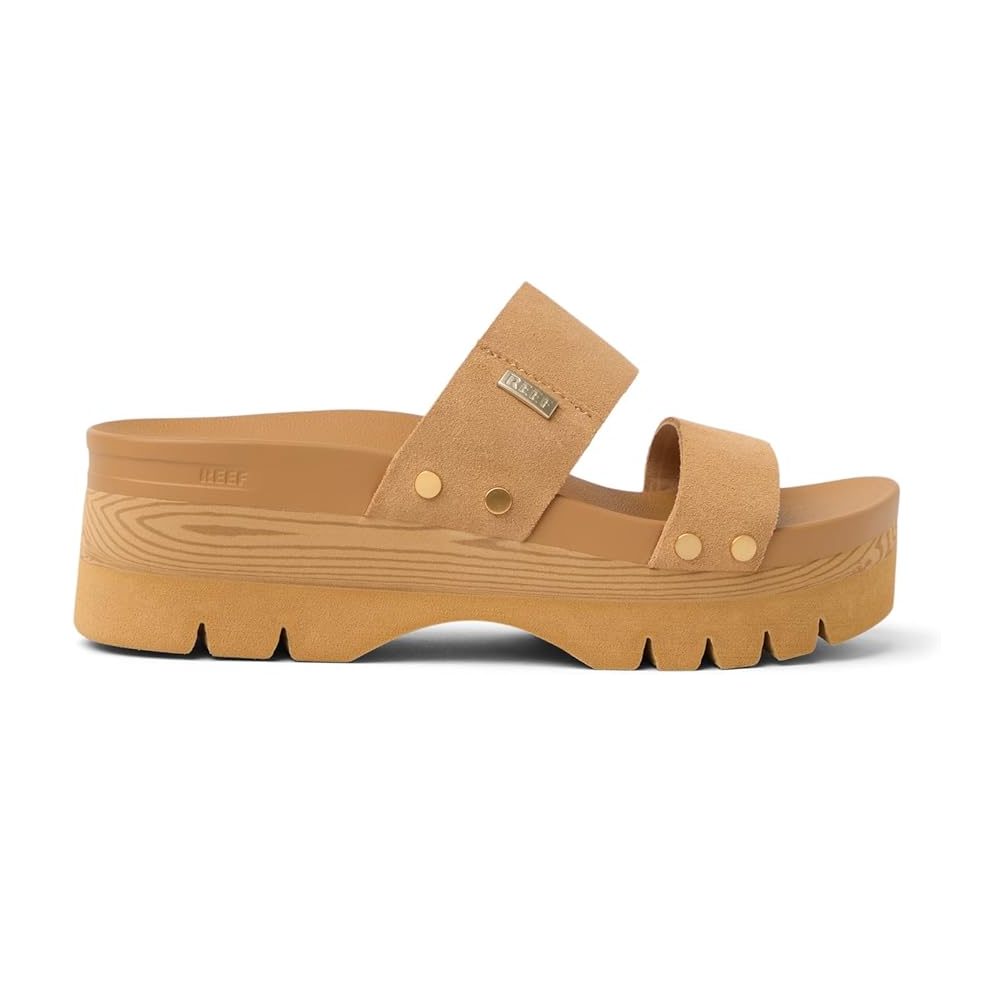 Reef Vista Higher Cleo Tan Suede Women's Platform Sandal