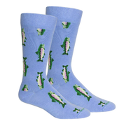 Brown Dog Socks Watauga Socks - Della Blue