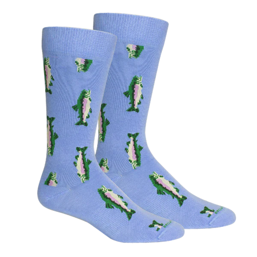 Brown Dog Socks Watauga Socks - Della Blue