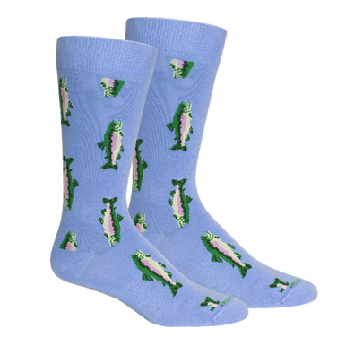 Brown Dog Socks Watauga Socks - Della Blue