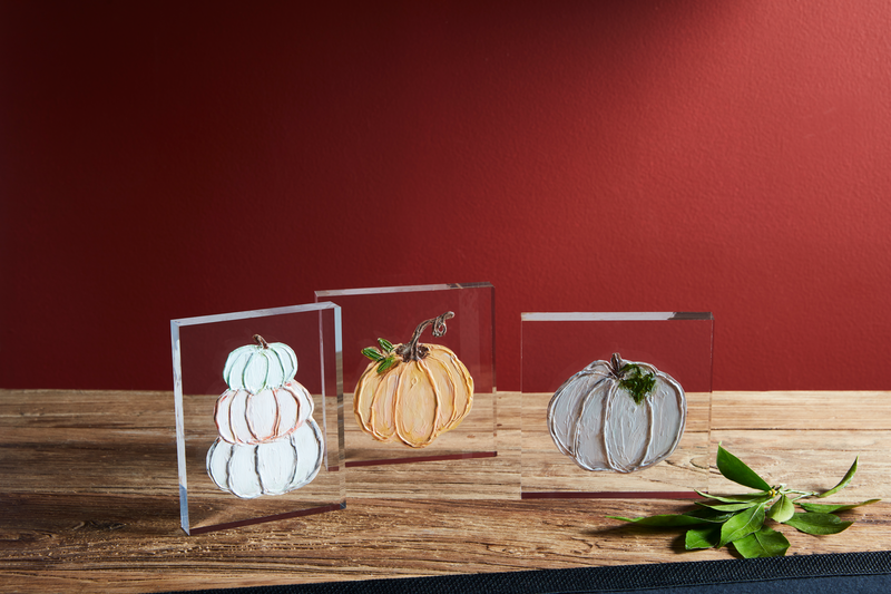 Mudpie Cream Acrylic Pumpkin Plague