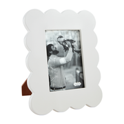 Mudpie Large Scalloped Lacquer Frame