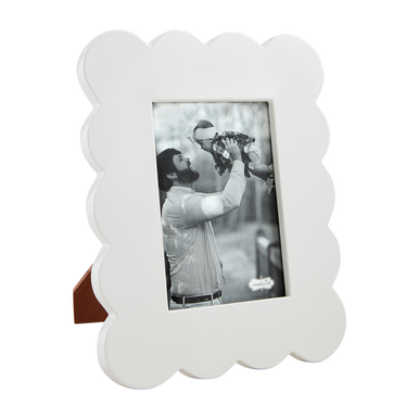 Mudpie Large Scalloped Lacquer Frame