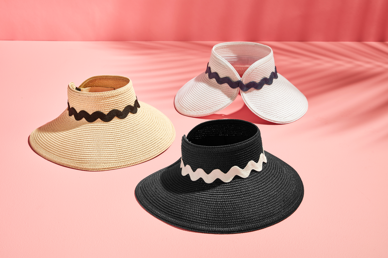 Mud Pie Ric Rac Packable Visor