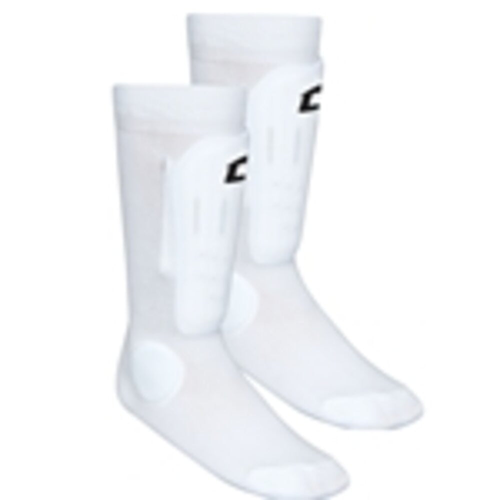 Champro Sock Style Shin Guard - White