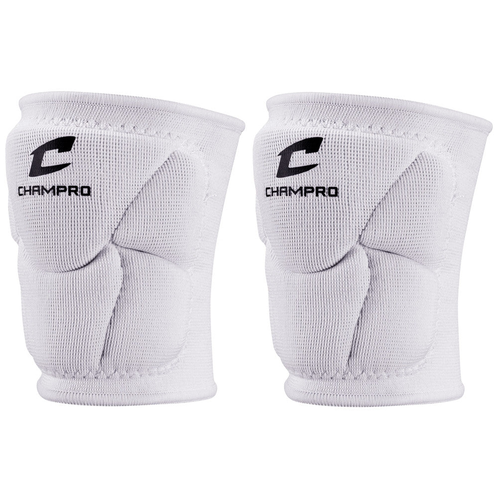 Champro Pro-Plus Low-Profile Knee Pad White