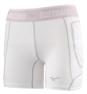 Mizuno Women’s RB Shield Padded Sliding Shorts – White