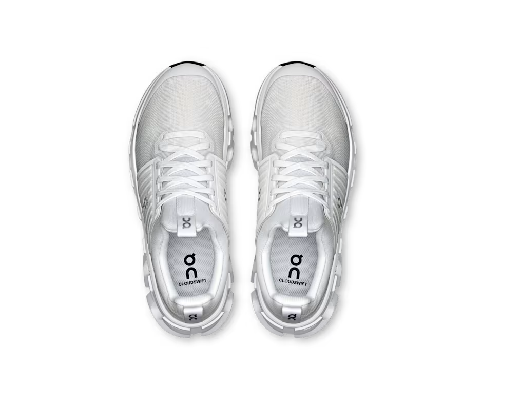 On Cloudswift Youth Running Shoes - All White