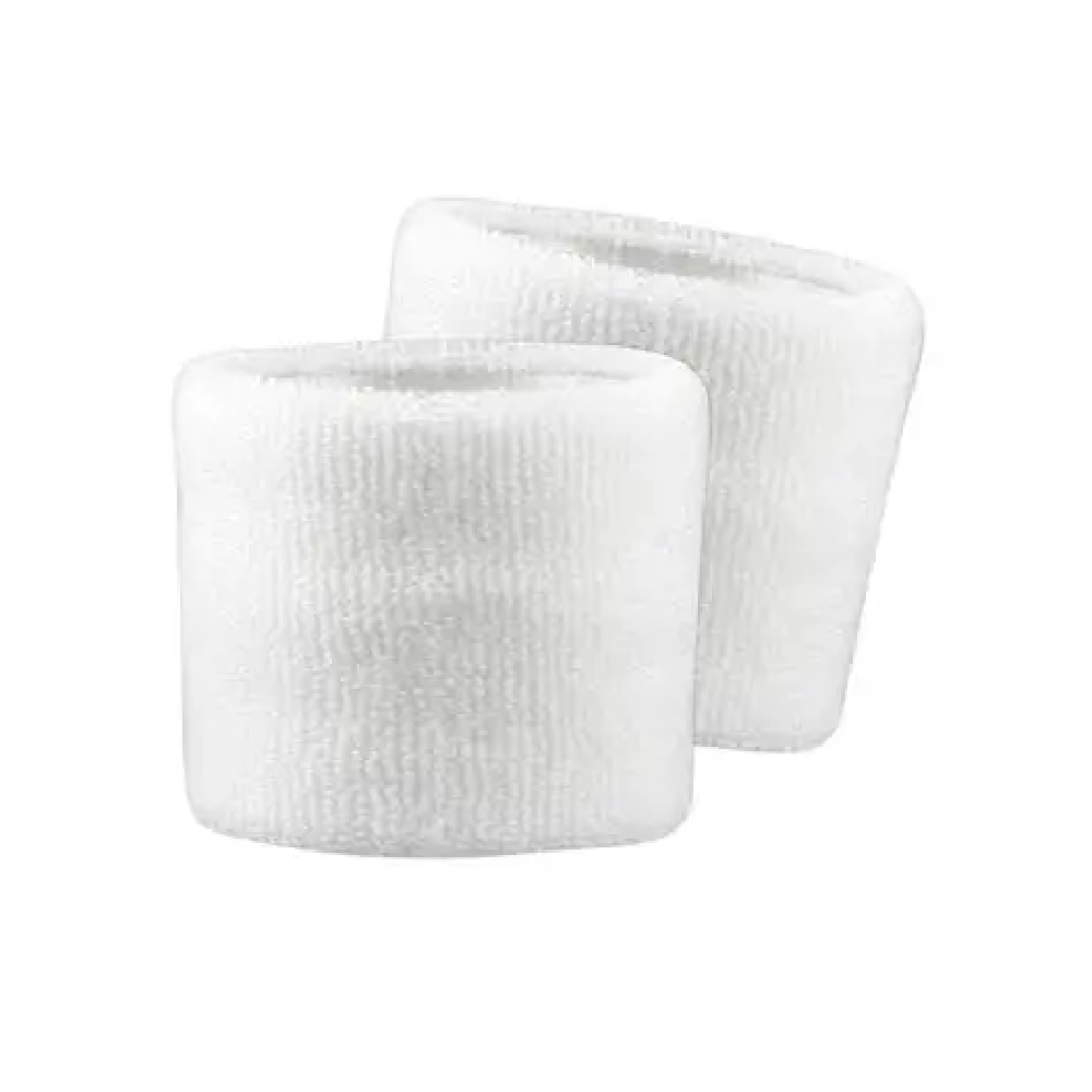 TCK Terry Wristbands - White