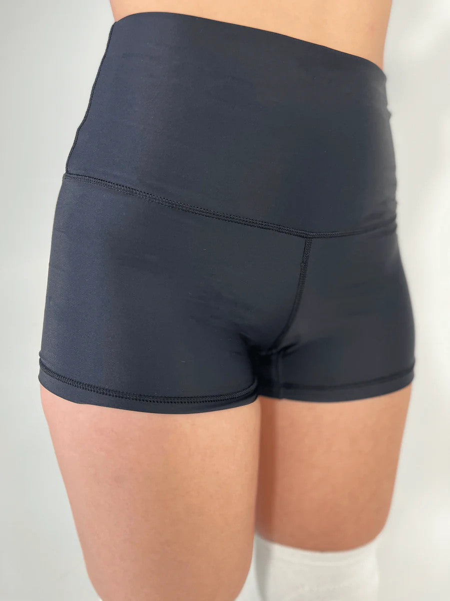 Rip-It Women's Revolution Period Protection Volleyball Spandex Shorts - Black