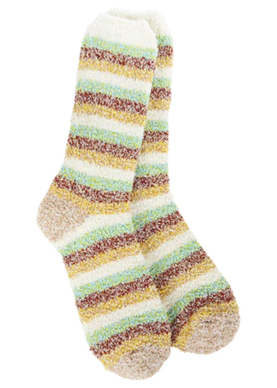 World’s Softest Garden Cozy Crew Socks – Botanical Multi