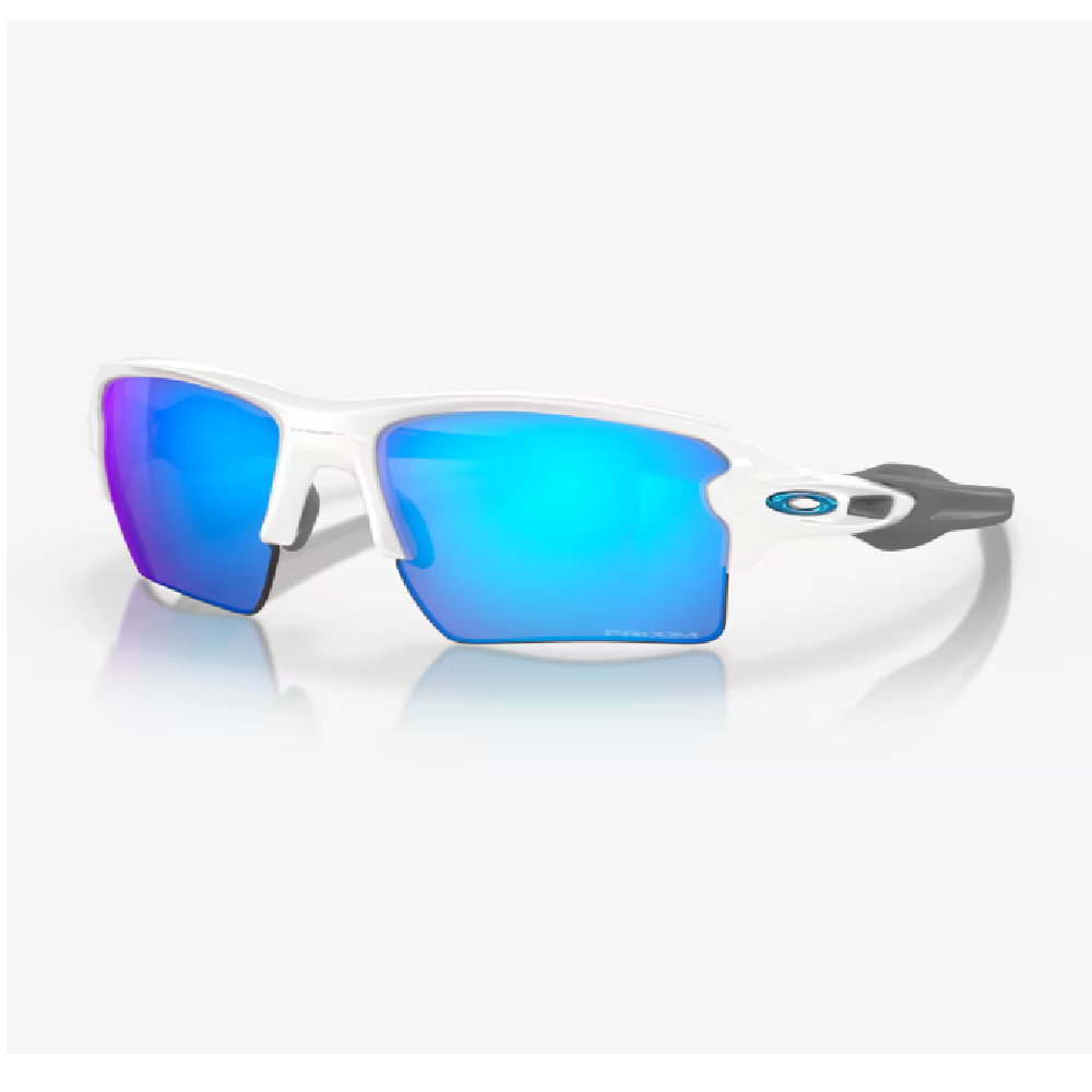 Oakley Flak 2.0 XL Sport Sunglasses - Polished White/Prizm Sapphire