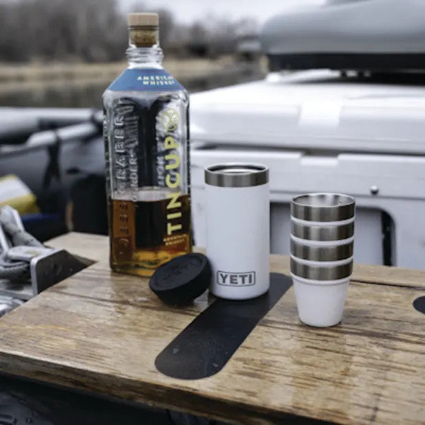 Yeti Shot Glasses with Carrying Case - White